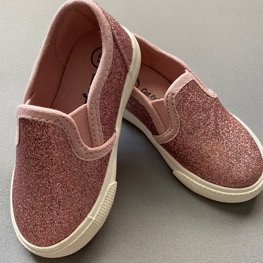 Cat & Jack Kids Pink Sparkle Shoes